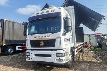 二手中国重汽 汕德卡SITRAK G5S 330马力 4X2 6.8米AMT自动档厢式载货车(国六) 单桥 曼二手载货车 黄牌