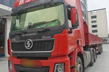 二手陕汽重卡 德龙X5000 530马力 6X4 AMT自动挡牵引车(国六) 双驱 潍柴二手牵引车 黄牌图片