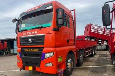 二手中国重汽 汕德卡SITRAK G7重卡 540马力 8X4 9.52米栏板载货车(国六) 前四后八 曼二手载货车 黄牌