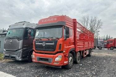 二手东风商用车 天龙VL重卡 350马力 6X2 9.4米仓栅式载货车(国五) 前四后四 东风康明斯二手载货车 黄牌