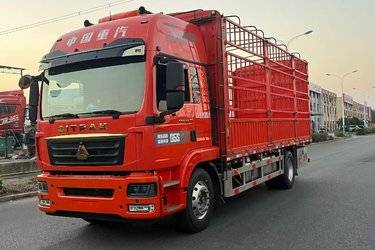 二手中国重汽 汕德卡SITRAK G5重卡 290马力 6X2 6.8米仓栅式载货车(国六) 前四后四 曼二手载货车 黄牌