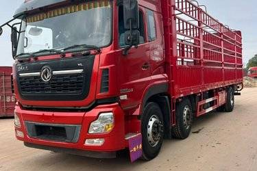 二手东风商用车 天龙VL重卡 245马力 6X2 9.6米栏板载货车(国五) 前四后四 东风康明斯二手载货车 黄牌