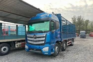 二手福田 欧曼EST 6系重卡 320马力 6X2 7.8米仓栅式载货车(国五) 前四后四 福田康明斯二手载货车 黄牌