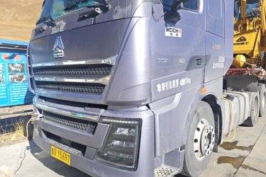 二手中国重汽 HOWO TH7重卡 610马力 6X4 AMT自动档牵引车(国六) 双驱 潍柴二手牵引车 黄牌