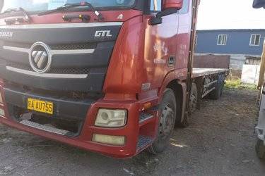 二手福田 欧曼GTL 6系重卡 360马力 8X4 9.45米栏板载货车(国五) 前四后八 潍柴二手载货车 黄牌图片