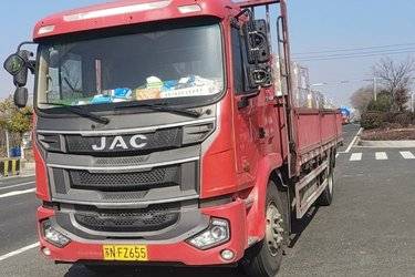 二手江淮 格尔发A5L中卡 220马力 4X2 6.2米排半栏板载货车(国五) 单桥 云内动力二手载货车 黄牌