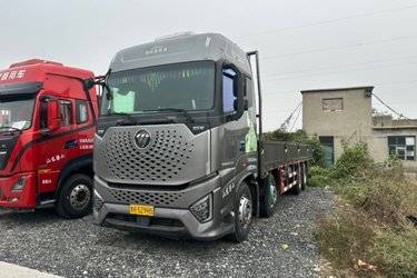 二手福田 欧曼银河 北方版 520马力 8X4 9.53米AMT自动挡栏板载货车(国六) 前四后八 福田康明斯二手载货车 黄牌