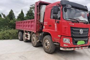 二手东风华神 F5 270马力 8X2 7.2米自卸车(国五) 8X2 玉柴二手自卸车 黄牌