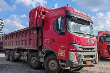 二手东风柳汽 乘龙H7 400马力 8X4 8米自卸车(国五) 前四后八 玉柴二手自卸车 黄牌图片