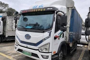 二手解放虎6G 4.16米单排插电式混合动力厢式轻卡 盟固利14.016kWh  二手电动卡车电动载货车