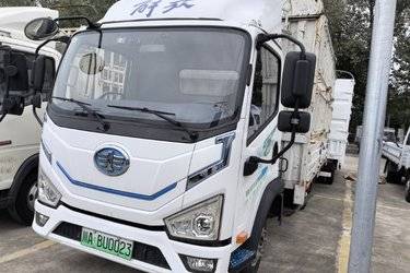 二手解放 虎6G 4.5T 4.16米单排纯电动仓栅式轻卡 宁德时代100.46kWh  二手电动卡车电动载货车图片