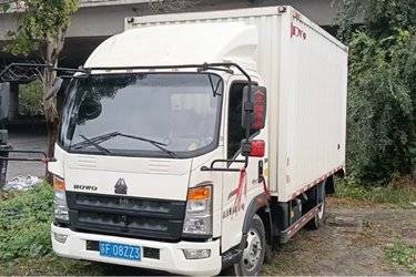 二手中国重汽HOWO 追梦 140马力 4.15米单排厢式轻卡(国六) 单桥 潍柴二手载货车 蓝牌