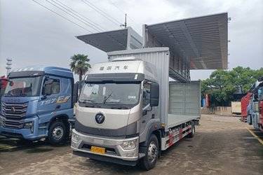 二手福田 欧航R系 240马力 4X2 9.78米厢式载货车(国六) 单桥 福田康明斯二手载货车 黄牌