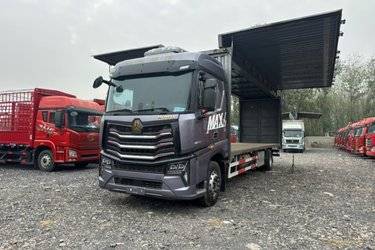二手中国重汽 HOWO MAX 290马力 4X2 9.6米厢式载货车(国六)  曼二手载货车 黄牌