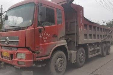 二手东风商用车 天锦重卡 280马力 8X4 7.6米自卸车(国四) 前四后八 东风二手自卸车 黄牌