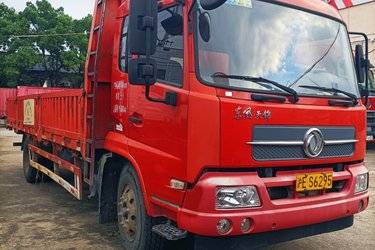 二手东风商用车 天锦中卡 190马力 4X2 6.75米栏板载货车(国五) 单桥 东风二手载货车 黄牌