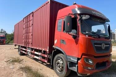 二手东风商用车 天锦KR 245马力 4X2 9.8米厢式载货车(高顶)(国五) 单桥 东风康明斯二手载货车 黄牌