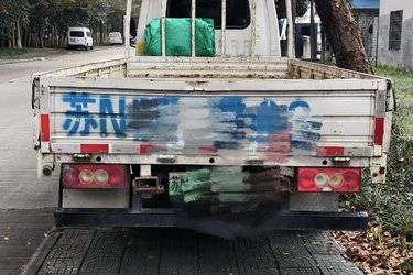 二手福田奥铃 智蓝EM 4.5T 3.815米单排纯电动栏板轻卡  二手电动卡车电动载货车图片