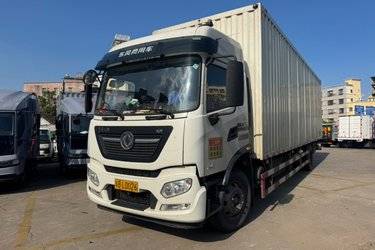 二手东风商用车 天锦KR 245马力 4X2 9.75米厢式载货车(国六) 单桥 东风康明斯二手载货车 黄牌