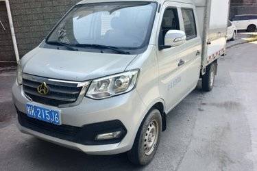 二手长安跨越新豹T3 1.6L汽油 122马力 东安5档 2.42米双排厢式微卡(国六) 单桥 玉柴二手载货车 蓝牌图片