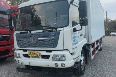 二手东风商用车 天锦VR 185马力 4X2 8米厢式载货车(国六) 单桥 东风康明斯二手载货车 黄牌