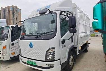 二手东风柳汽乘龙L2V 复合版 气刹 4.2米单排仓栅式轻卡 宁德时代140.41kWh  二手电动卡车电动载货车