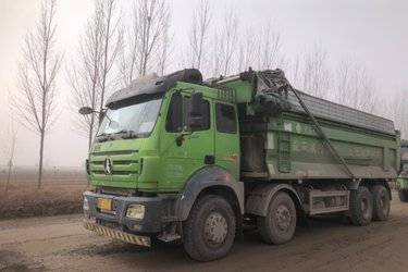 二手北奔 NG80重卡 375马力 8X4 7.8米自卸车(国五) 前四后八 潍柴二手自卸车 黄牌