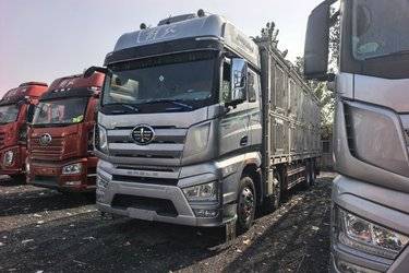 二手一汽解放 J7重卡 经典版 560马力 8X4 9.25米翼开启厢式载货车(国六) 前四后八 锡柴二手载货车 黄牌