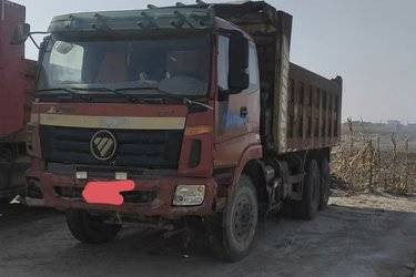 二手福田 欧曼ETX 9系重卡 350马力 6X4 5.6米自卸车(国四) 后八轮 潍柴二手自卸车 黄牌