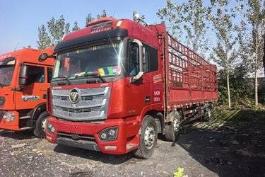 二手福田 欧曼EST 6系重卡 280马力 6X2 9.53米仓栅式载货车(国五) 前四后四 曼二手载货车 黄牌