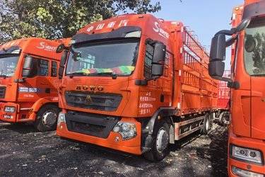 二手中国重汽 HOWO TX 290马力 4X2 6.52米仓栅式货车(国六) 单桥 曼二手载货车 黄牌