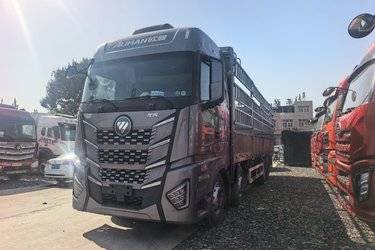 二手福田 欧曼EST 星辉版 520马力 8X4 9.56米AMT自动档仓栅式载货车(国六) 前四后八 曼二手载货车 黄牌图片