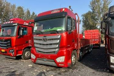 二手福田 欧曼EST 9系重卡 460马力 8X4 9.53米栏板载货车(国五) 前四后八 福田康明斯二手载货车 黄牌图片