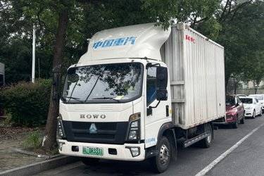 二手中国重汽HOWO 悍将 4.5T 4.15米单排纯电动厢式轻卡  二手电动卡车电动载货车图片
