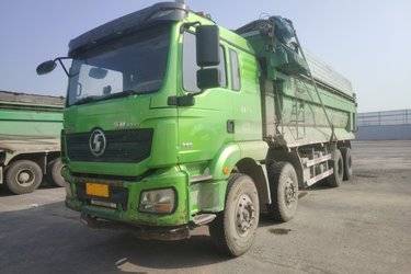 二手陕汽康明斯 德龙新M3000 城建加强版 385马力 8X4 7.6米自卸车(国五) 前四后八 西安康明斯二手自卸车 黄牌