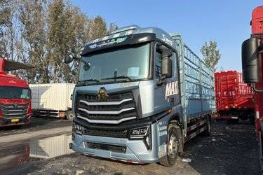 二手中国重汽 HOWO MAX 290马力 4X2 6.75米AMT自动档仓栅式载货车(国六) 单桥 曼二手载货车 黄牌图片