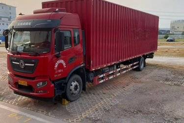 二手东风商用车 天锦KR 舒适版 220马力 4X2 9.8米翼开启厢式载货车(速比4.33)(高顶)(国六) 单桥 东风康明斯二手载货车 黄牌