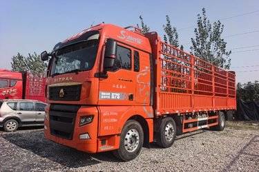 二手中国重汽 汕德卡SITRAK G7S 350马力 6X2 9.6米AMT自动档仓栅式载货车(国六) 前四后四 曼二手载货车 黄牌