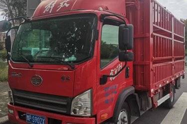 二手解放 虎VN 150马力 3.78米排半仓栅式轻卡(国六) 单桥 潍柴二手载货车 蓝牌图片
