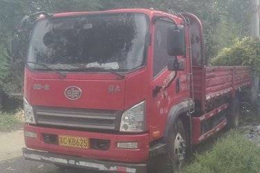 二手解放 麟VH 160马力 6.2米排半栏板载货车(国五) 单桥 大柴二手载货车 黄牌