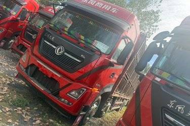二手东风商用车 天龙KL重卡 465马力 8X4 9.6米仓栅式载货车(国五) 前四后八 雷诺二手载货车 黄牌
