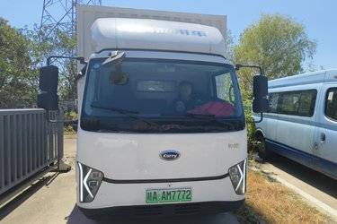 二手开瑞汽车 零米 4.5T 4.2米单排纯电动厢式轻卡  二手电动卡车电动载货车图片