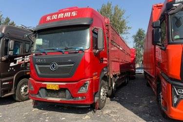 二手东风商用车 天龙KL重卡 居家版 465马力 8X4 9.6米仓栅式载货车(国六) 前四后八 东风康明斯二手载货车 黄牌