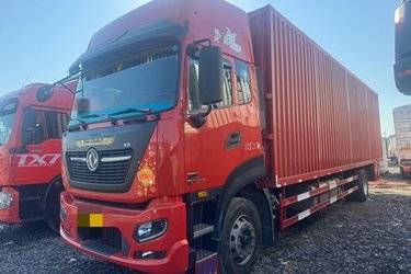 二手东风商用车 天锦KR PLUS 舒适版 290马力 4X2 9.8米厢式载货车(国六)(速比3.64)(国六) 单桥 东风康明斯二手载货车 黄牌图片
