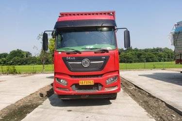 二手东风商用车 天锦KR中卡 舒适版 260马力 6X2 6.8米厢式载货车(高顶)(国六) 前四后四 东风股份二手载货车 黄牌图片