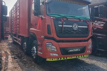 二手东风商用车 天龙VL重卡 292马力 6X2 9.6米厢式载货车(国五) 前四后四 雷诺二手载货车 黄牌图片