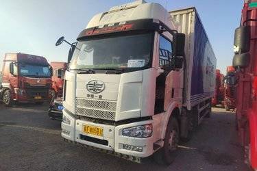 一汽解放 J6M重卡 高效型 280马力 6X2 9.5米厢式载货车(国五) 前四后四 锡柴二手载货车 黄牌