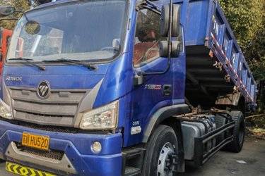 二手福田瑞沃 大金刚ES5 200马力 4X2 5.2米自卸车(国六) 单桥 玉柴二手自卸车 黄牌
