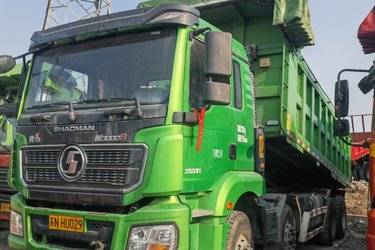 二手陕汽重卡 德龙M3000S 复合版 350马力 8X4 6.8米自卸车(国六) 前四后八 潍柴二手自卸车 黄牌图片