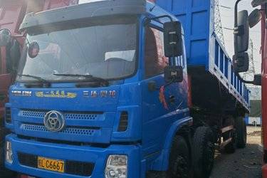 二手三环十通 昊龙重卡 270马力 8X4 7.6米自卸车(国五) 前四后八 玉柴二手自卸车 黄牌图片
